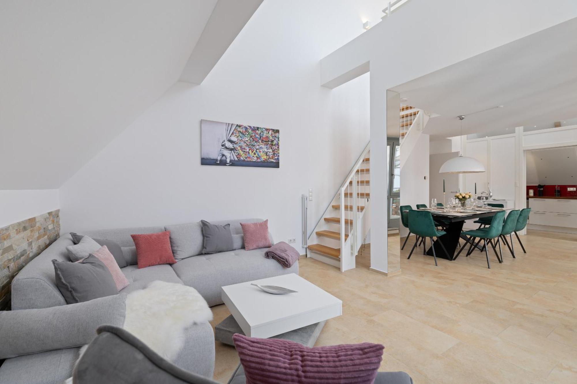 Helloflats - Luxus-Penthouse - Balkon - Parking - Zentrum - Therme - Naehe Flughafen Muc Έρντινγκ Εξωτερικό φωτογραφία